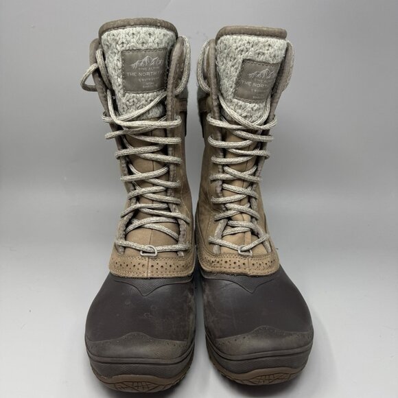 The North Face Shellista II Mid Daschund Brown Winter Boots Women's Size 7.5 - Picture 5 of 10